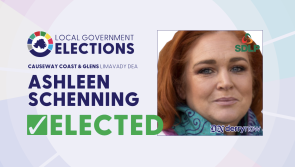 Election 23: WATCH: SDLP candidate Ashleen Schenning gets third seat in Limavady ward