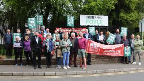 BBC Radio Foyle journalists take to picket lines as council votes counted