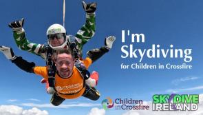 Derry's Monica McGuigan skydiving for Children in Crossfire