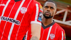 Sadou Diallo set to celebrate a half century of games with Derry City