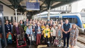 All aboard for the first Derry 'Chat-Tea Train'