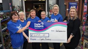 Staff at Limavady store take on 100 mile challenge in aid of Foyle Hospice