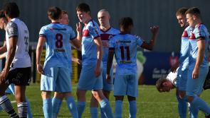 Institute strike THREE late goals to win at Ballyclare Comrades