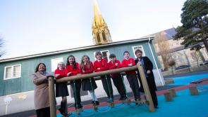Derry Eurovision winner Dana officially opens St. Eugene’s PS state-of-the-art play area