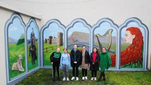 Young people join forces with local artist to create mural highlighting history of Dungiven area