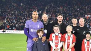 County Derry boy leads Liverpool out as mascot in important away victory