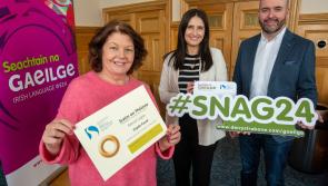 Mayor of Derry City and Strabane District Council awarded the fáinne