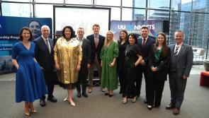 Joe Kennedy III addresses Ulster University students at Boston Alumni Celebration