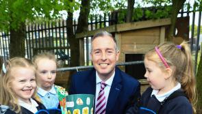 IN PICTURES: Minister for Education Paul Givan visit to Bunscoil Cholmcille