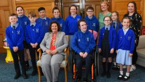 IN PICTURES: Mayor welcomes Nazareth House pupils to Derry's Guildhall