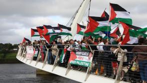 IN PICTURES: 'Bridgil' for Gaza on Derry's Peace Bridge