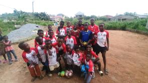 Kilrea GAC have donated jerseys for childern in Ghana. 