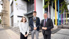 Economy Minister Conor Murphy and Finance Minister Caoimhe Archibald meet Roe Valley business community