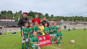 Glentoran upset the odds in the U-8 final against Maiden City to win the Foyle Cup
