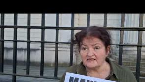 Derry group protest outside the court house calling for stronger sentences to drug dealers