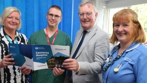 Health Minister receives warm welcome at Causeway and Antrim hospitals