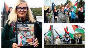 IN PICTURES: 'Bridgil for Gaza' held at Peace Bridge in Derry over the weekend 