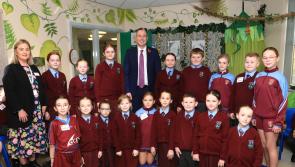 IN PICTURES: Education Minsister Paul Givan visits St John's Primary School