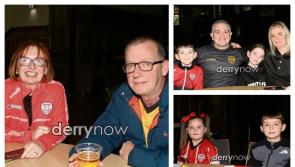 IN PICTURES: Derry City fans cheer on team in FAI Cup Final at the Guildhall