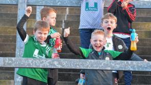 IN PICTURES: Newbridge fans cheer on their team in the Ulster GAA Football Senior Club Championship quarter-final
