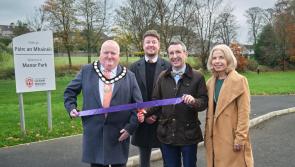 DAERA Minister visits newly improved Manor Park, Moneymore