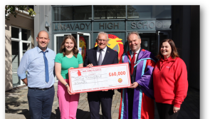 Limavady High School surpasses fundraising goal with £60,000 for Air Ambulance NI