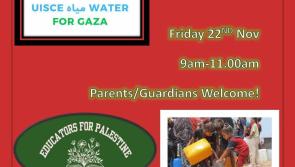 St Joseph&rsquo;s hosting coffee morning fundraiser for Uisce for Gaza