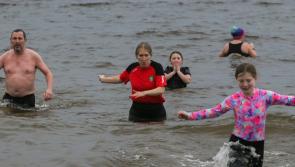 IN PICTURES: Seán Dolans New Years Day Dip at Ludden Beach
