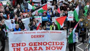 IN PICTURES: Derry campaigners  march in solidarity with Palestine