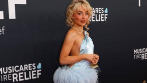 Superstar Sabrina stuns at Grammys in gown by County Derry designer