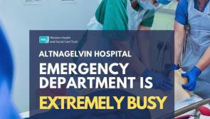 Altnagelvin Hospital Emergency Department is extremely busy with over 100 patients waiting for treatment