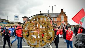 Striking willow-woven Dara knot presented to thousands at Derry's Spring parade