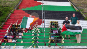 Derry man arranges helmet and hurls for GAA Palestine