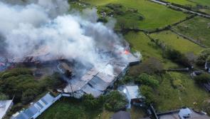 Watch: Fire destroys the historic Famine Village on Inishowen's Isle of Doagh 
