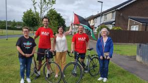 Derry Ireland Palestine Solidarity Campaign welcome Mizen to Malin Cyclists to city

