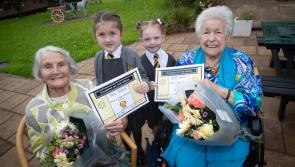 IN PICTURES: Derry pupils treat Nonagenarian school friends to special surprise