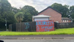 Police investigating after sectarian graffiti daubed on walls in Currynierin