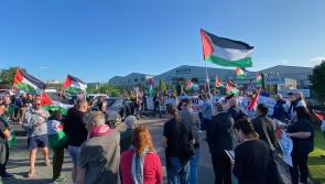 More than 100 people join 'No More F-35 parts' protest outside County Derry factory