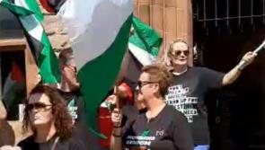 'Defend the Right to Protest' rally in Derry's Guildhall Square