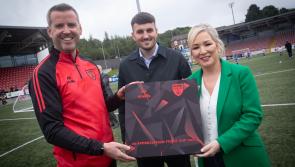 First Minister praises Foyle Cup tournament during Derry visit