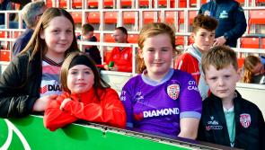 IN PICTURES: Derry fans at Ryan McBride Brandywell Stadium for Cork clash