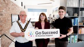 Economy Minister hails impact of Go Succeed business support service during visit to Kilrea