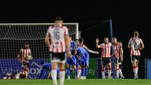 Derry City close in on European spot after hard fought win in Waterford