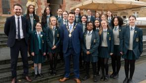 IN PICTURES: Mayor hosts meet-and-greet in Derry's Guildhall for Thornhill College prefects