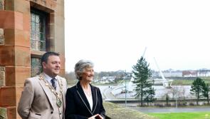 IN PICTURES: Mayor welcomes President Connolly to Derry&rsquo;s Guildhall