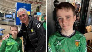 Donegal's Jim McGuinness gives lucky Swatragh supporter his own training top 