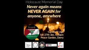 Derry to mark Holocaust Memorial Day in support of Palestine