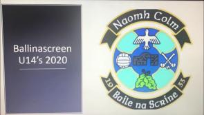 WATCH: Tony Scullion calls Ballinascreen U14s to a virtual training session