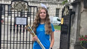 Foyle student Alex proudly carries 'hope baton'