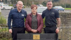 'Mr Cosh' bench  unveiled in memory of popular Derry barman 'Sparky' Harkin